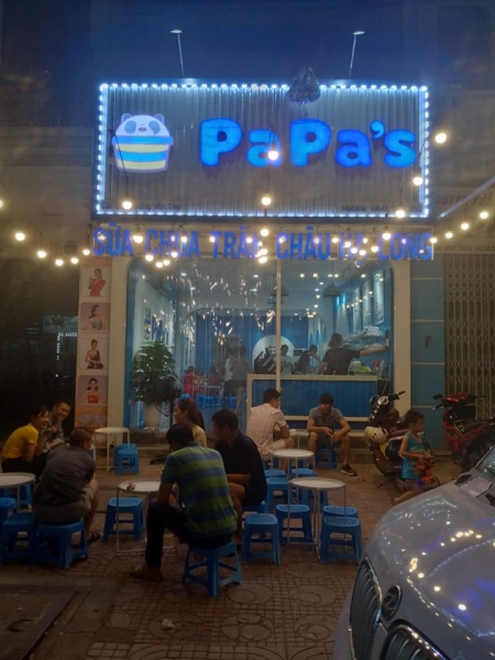Biển hiệu PaPa Coffee - Quảng Cáo Tuấn Mai - Công Ty TNHH Thương Mại Và Dịch Vụ Quảng Cáo Tuấn Mai